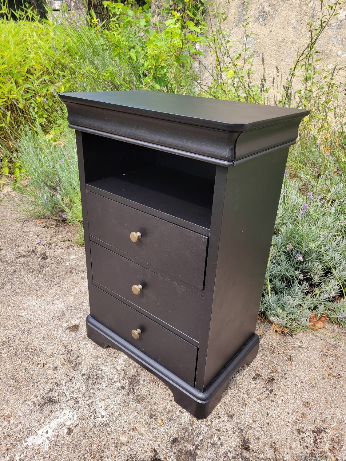 Louis Hilippe black chiffonier
