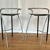 Pair of designer bar/kitchen stools "Rio", PASCAL MOURGUE for ARTELANO