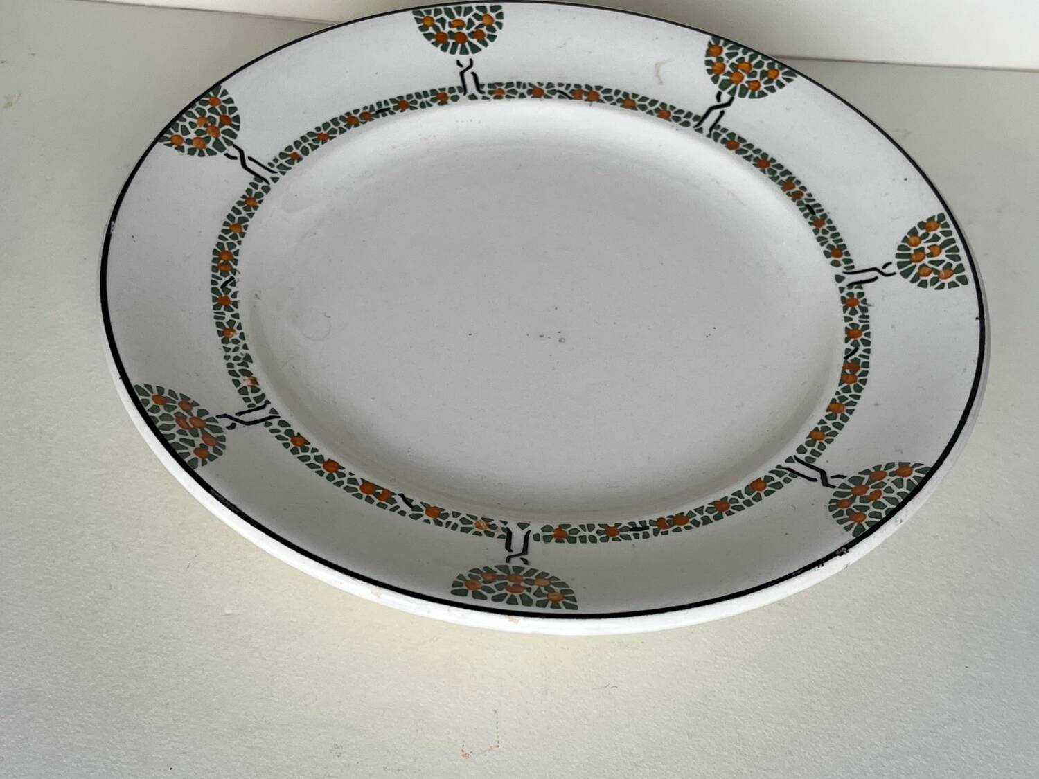 Art deco display in Longwy earthenware