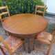 Table et 4 chaises, rallonge