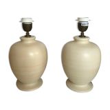 Pair of Kostka ceramic lamps