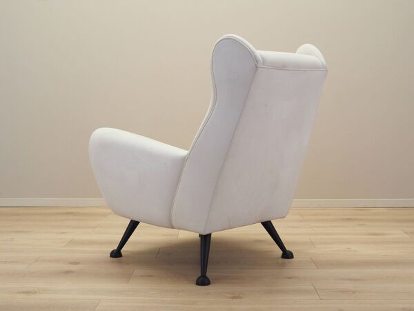 Fauteuil lounge, design italien, années 80, production : Italie