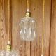 Vintage bubble glass pendant globe