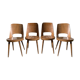 Ensemble de 4 chaises de bistrot baumann
