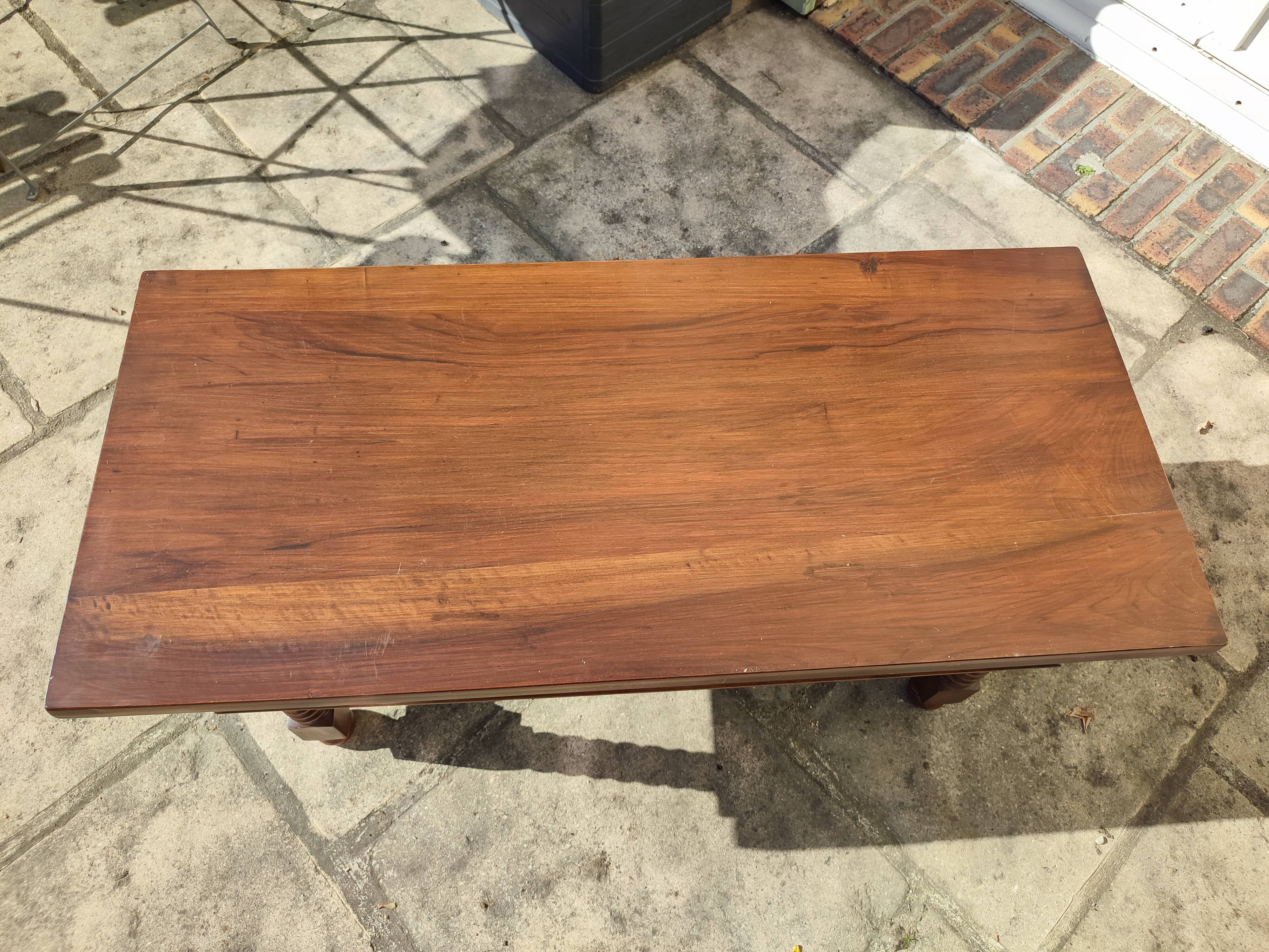 Solid walnut coffee table