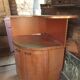 Vintage bar 1970 beech and copper, turntables