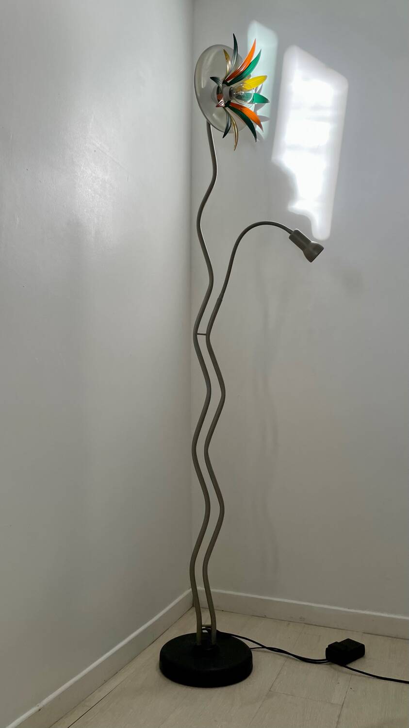 Italian flower head floor lamp circa 1970