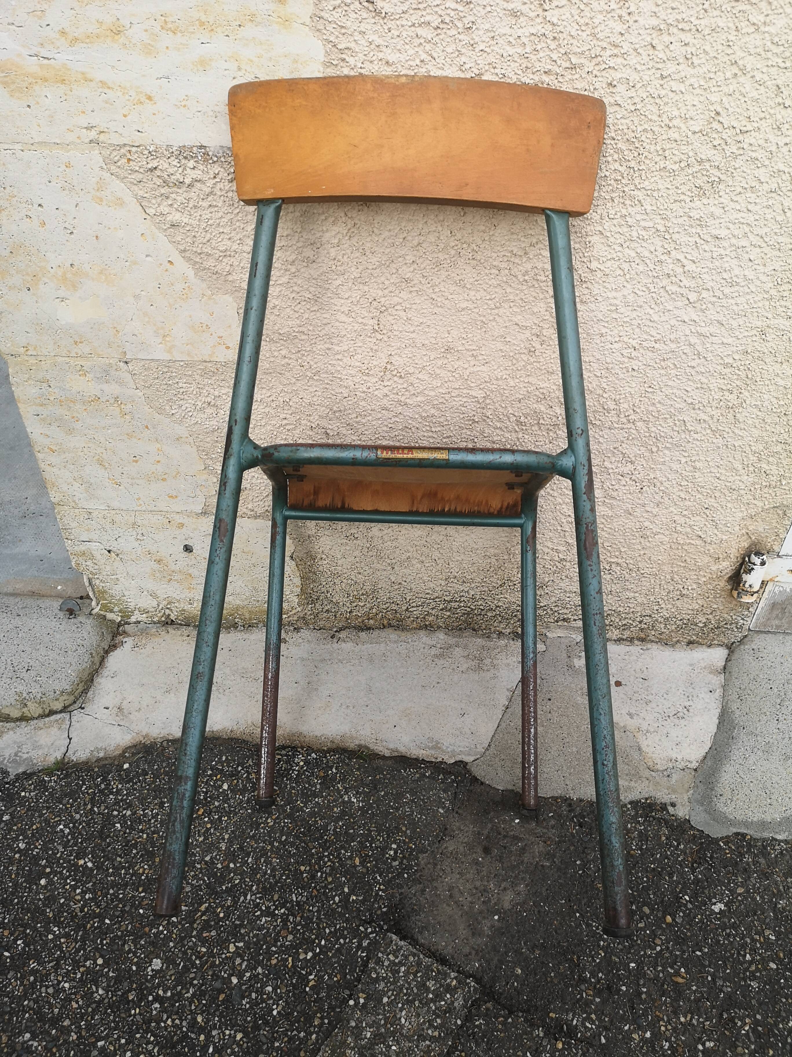 Stella vintage school chair
