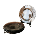 Duralex dessert plates, Smoked glass