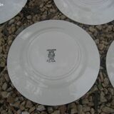 Set de 6 assiettes Digoin modèle iéna