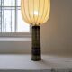 Mid-century modern ceramic table lamp in earthy tones Rörstrand Olle Alberius Sweden