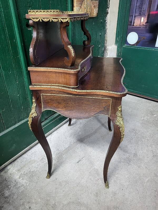 19th century rosewood stepped writing desk