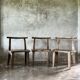 Large old teak chair or armchair H84 L60