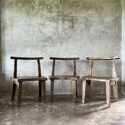 Large old teak chair or armchair H84 L60
