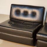 Set of 5 "Amanta" armchairs by Mario Bellini for C&B Italia 80's