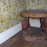 Table sculptée en bois de fer africaine
