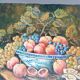 Peinture huile sur toile nature morte