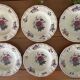 6 antique deep plates in Sarreguemines earthenware