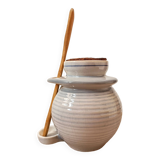Saint Amand earthenware pickle or olive pot