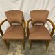 Fauteuil Bridge velours beige rosé
