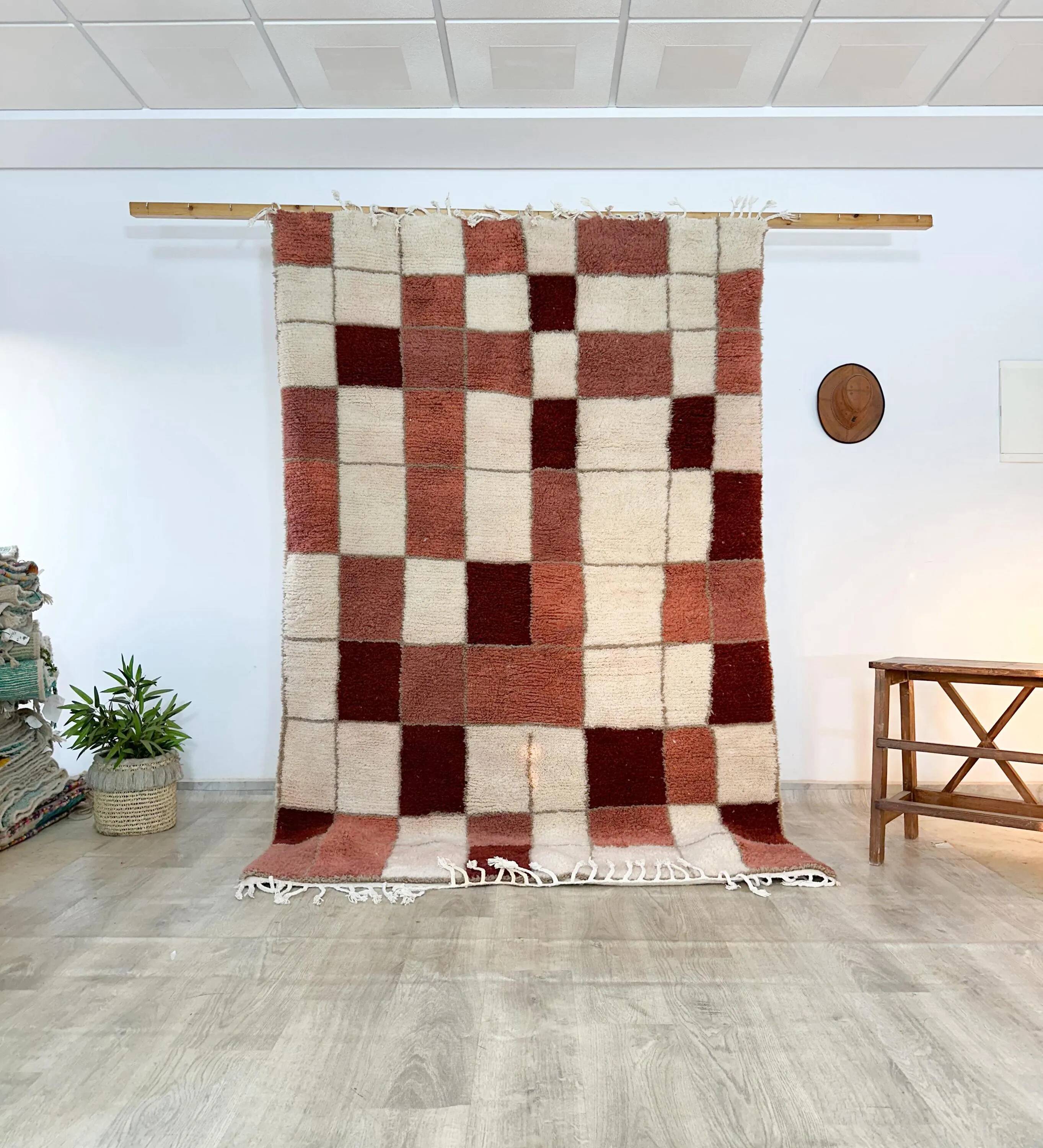 Berber rug natural wool Morocco 2.5 x 1.5 m