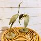 Couple d'oiseaux laiton