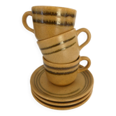 Tasses en grès Sarreguemines