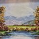 Mountain landscape painting by Isabelle Del Moral
