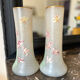 Pair of vases with flower motif by Legras late nineteenth early twentieth century