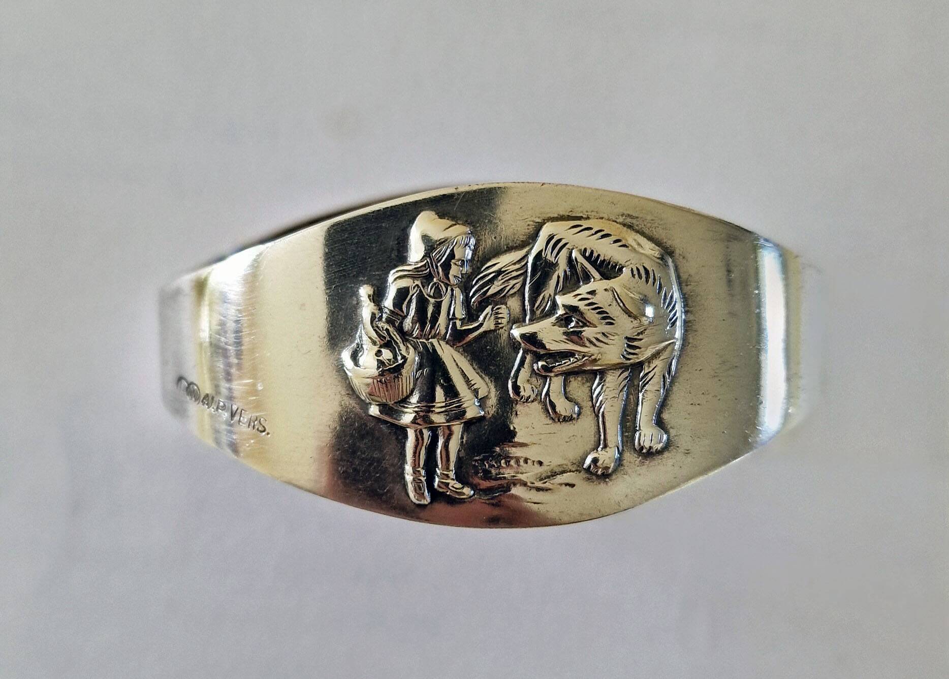 Birth cutlery and napkin ring