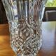 Vintage hexagonal crystal vase