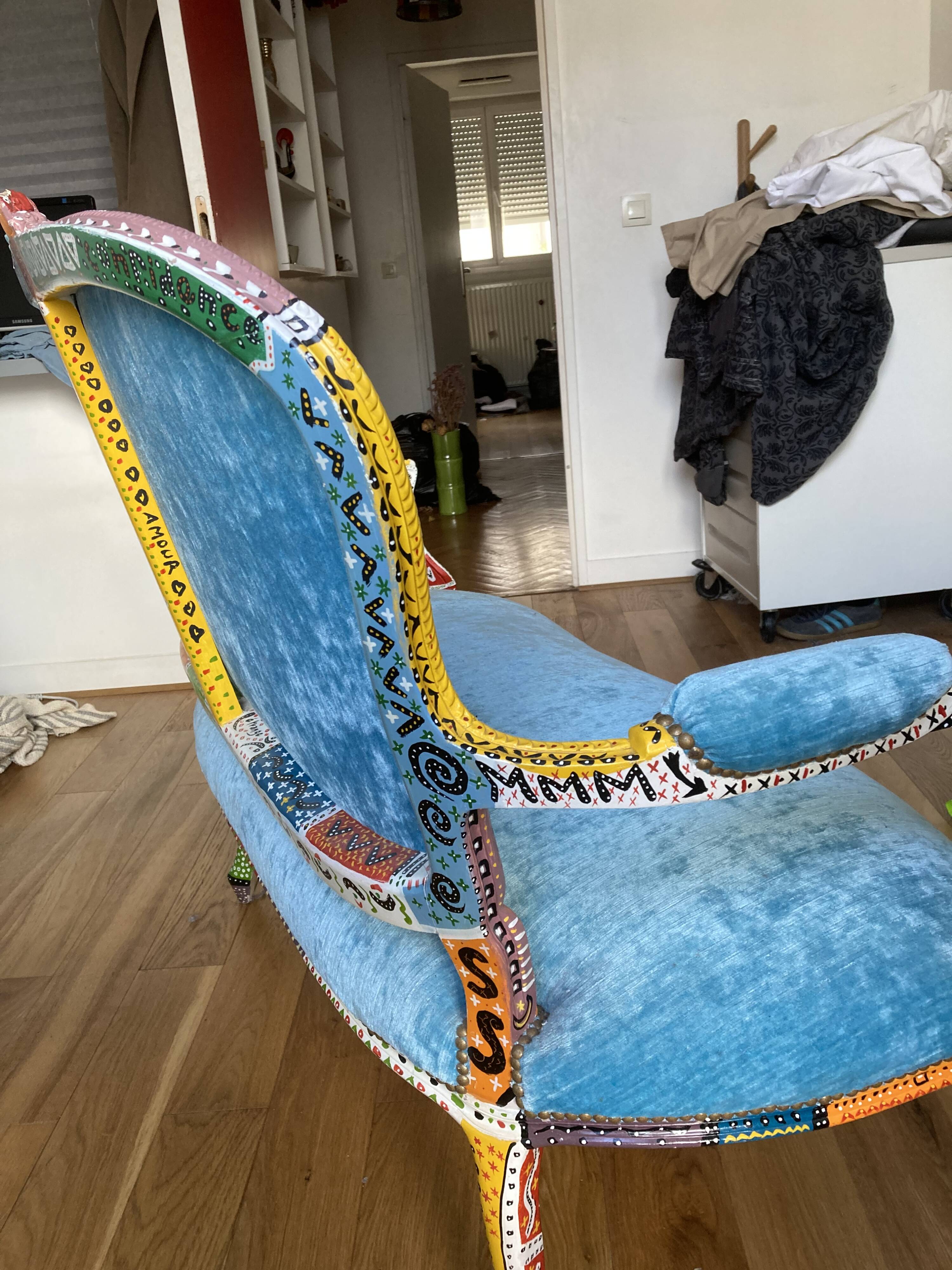 Niki de Saint-Phalle inspired bench