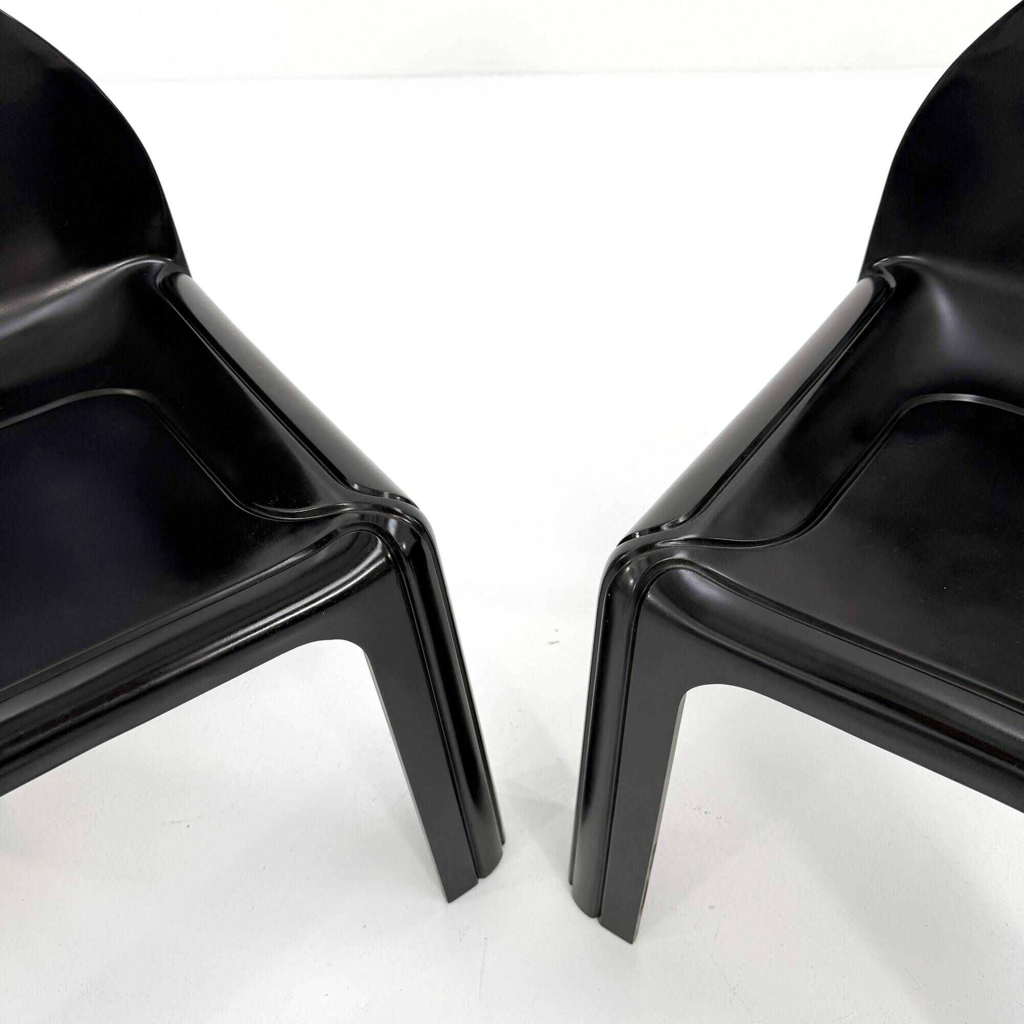 Black Chair Model 4854 Chair by Gae Aulenti for Kartell, 1970