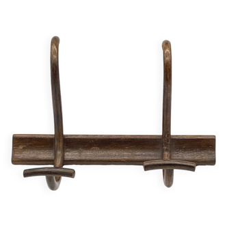 Porte manteaux bois courbé Fischel vintage / ancien
