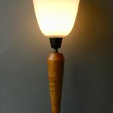 Lamp in wood, metal and opaline, Art Deco