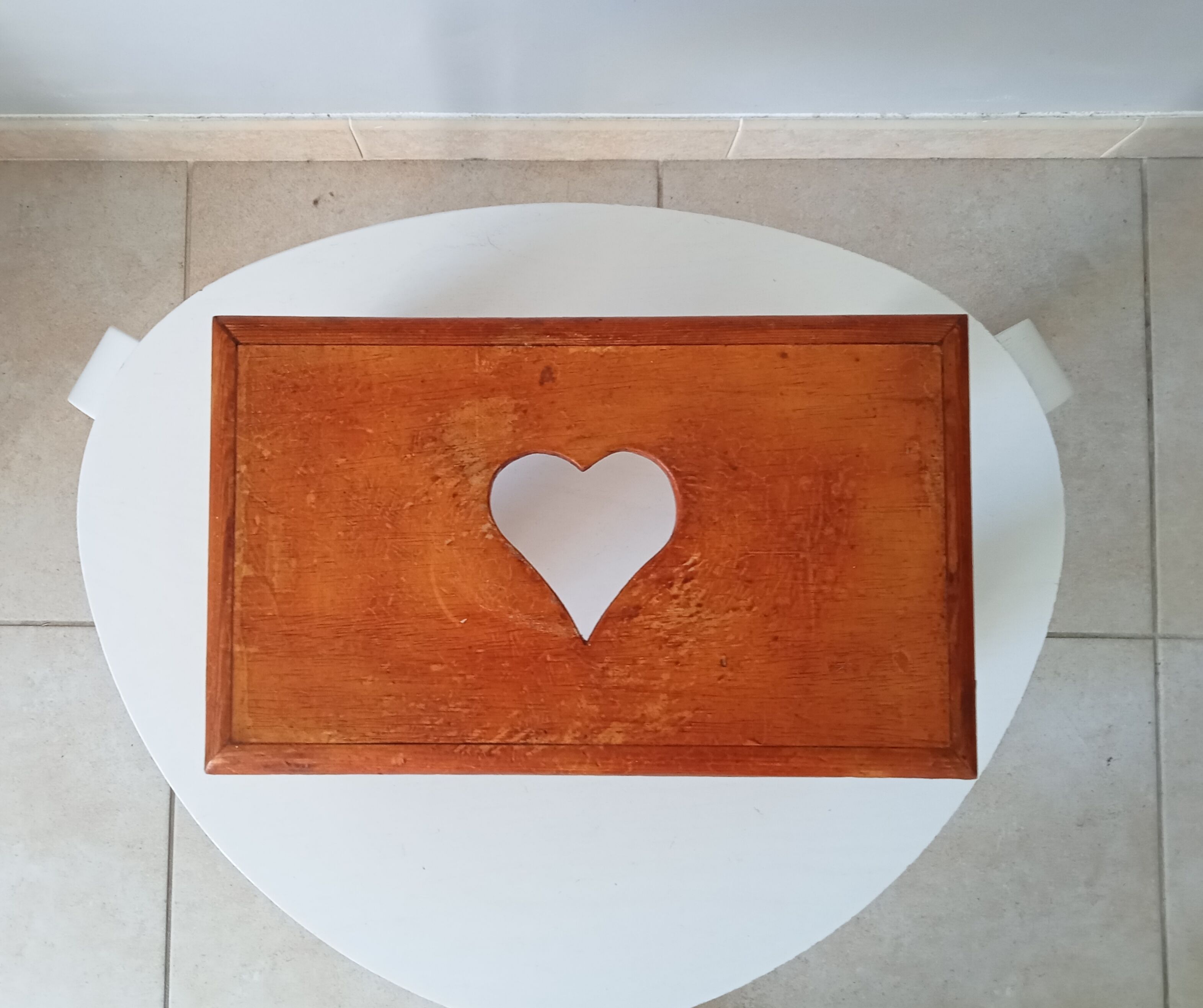 Vintage folk art stool