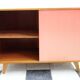 Jiri Jiroutek pink and black sideboard  Interier Praha 1960