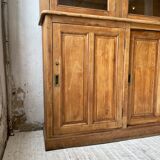 Oak showcase bookcase