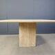 Vintage travertine dining table, 1970s