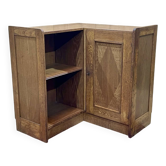 Encoignure en chêne des années 1950