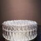 Vintage old glass ceiling lamp 1960/70 Ø 19.5 cm