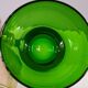 Green glass carafe