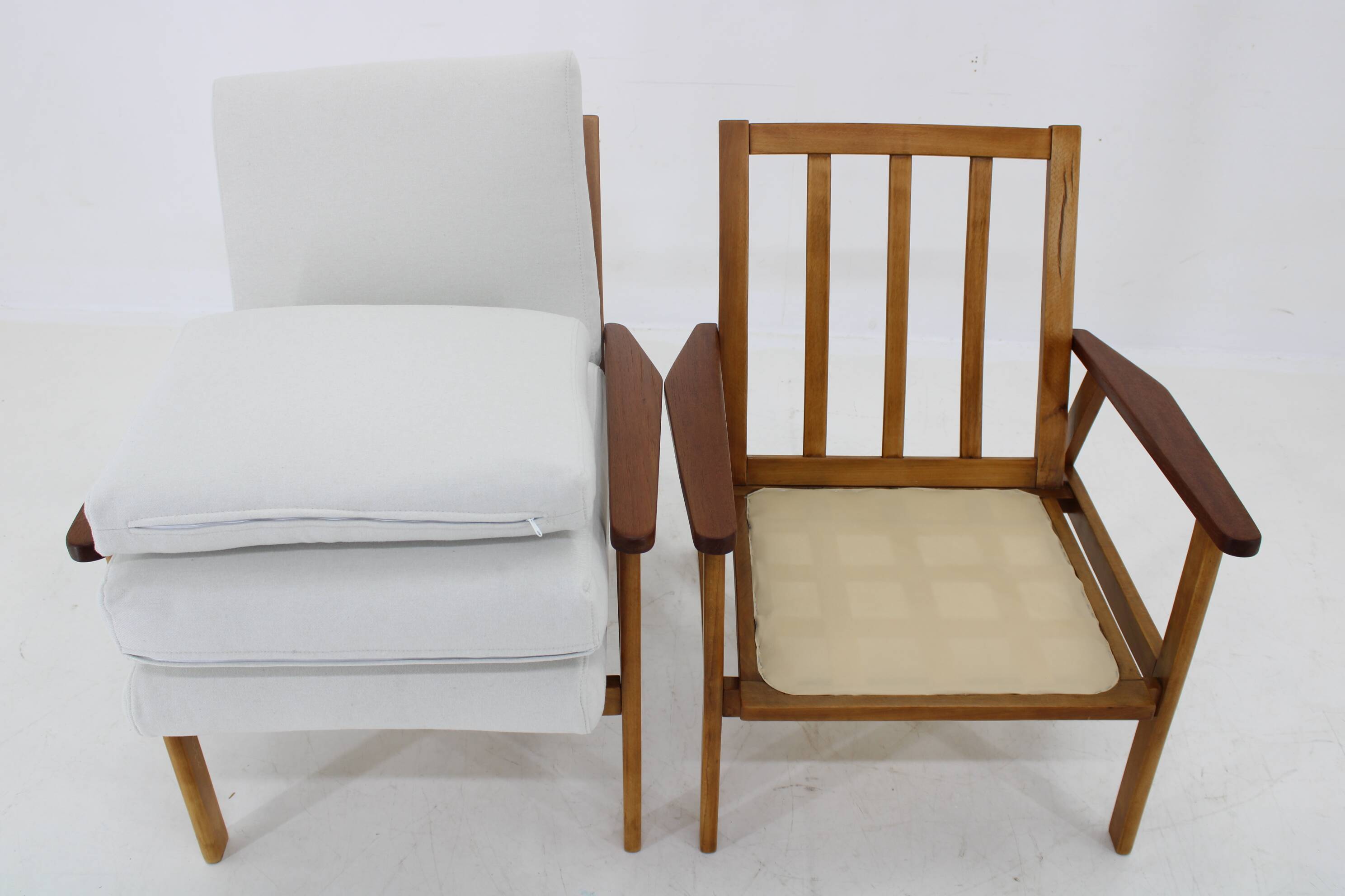 1960s Pair of Restored Armchairs, Denmark