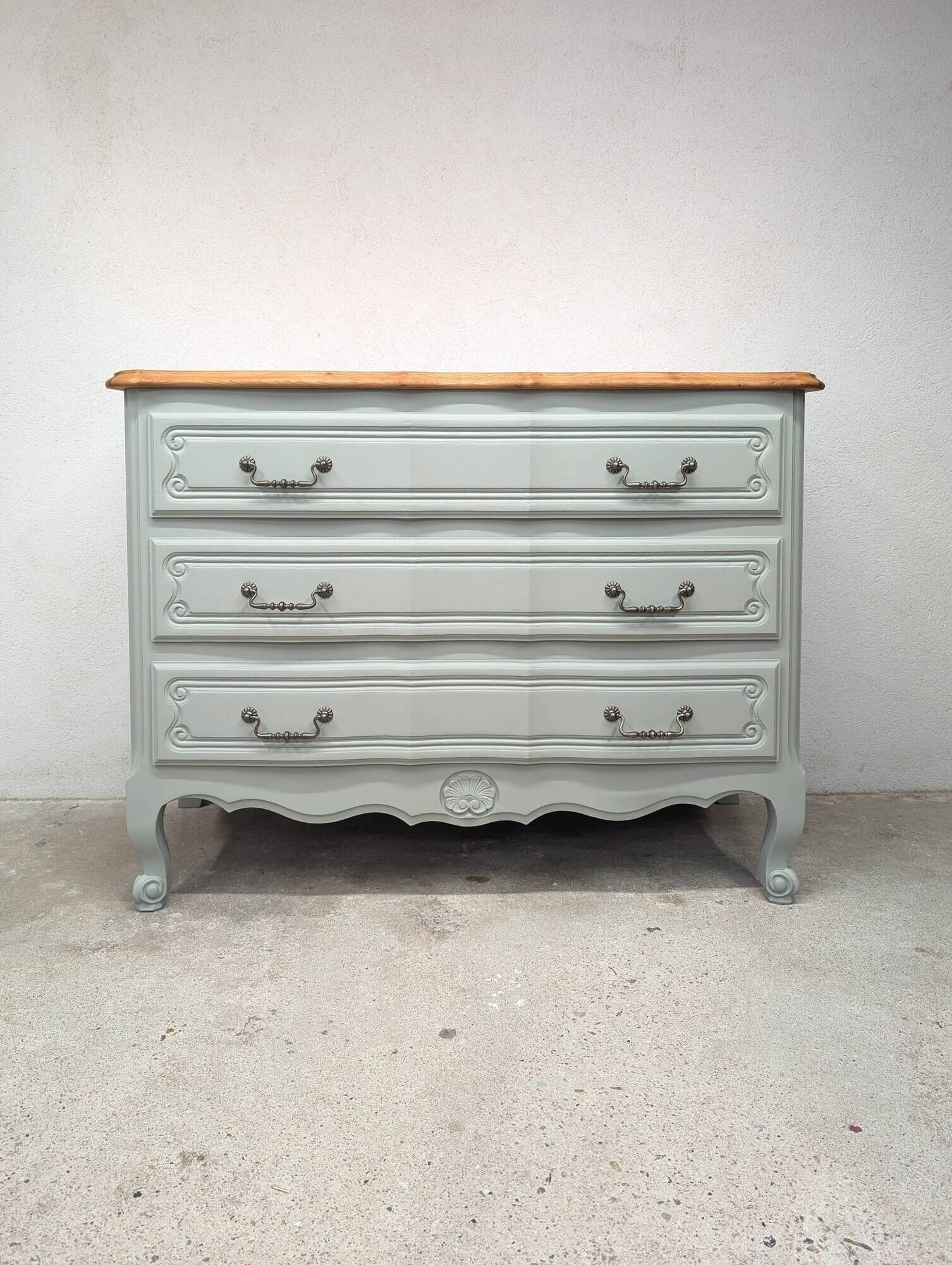 Vintage cherry wood commode refurbished