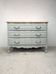 Vintage cherry wood commode refurbished