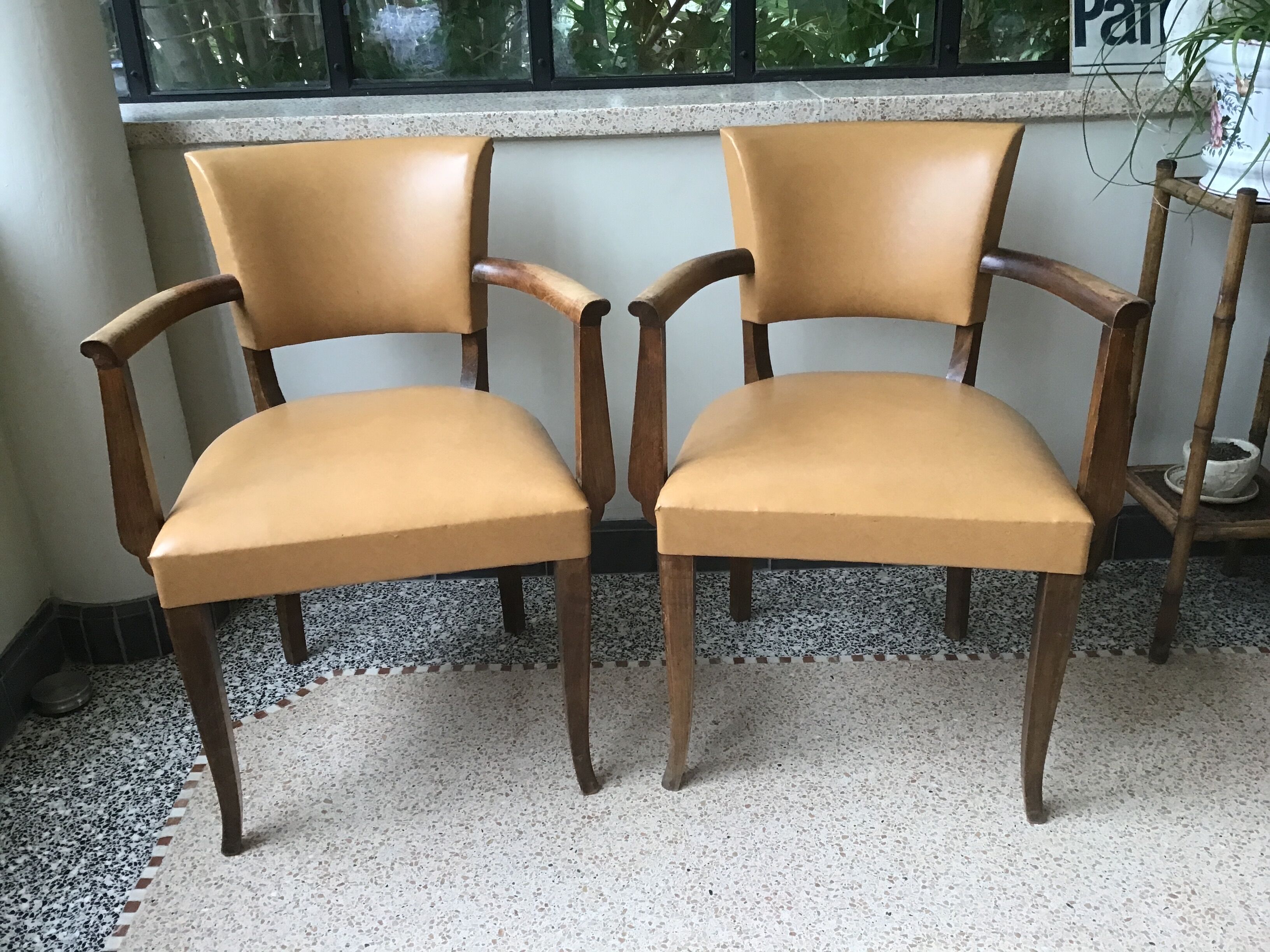 Pair of bridge chairs
