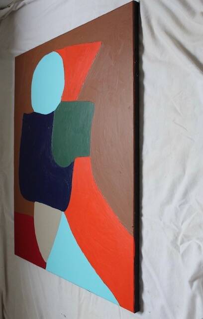 Colorful abstract canvas 55x45Cm