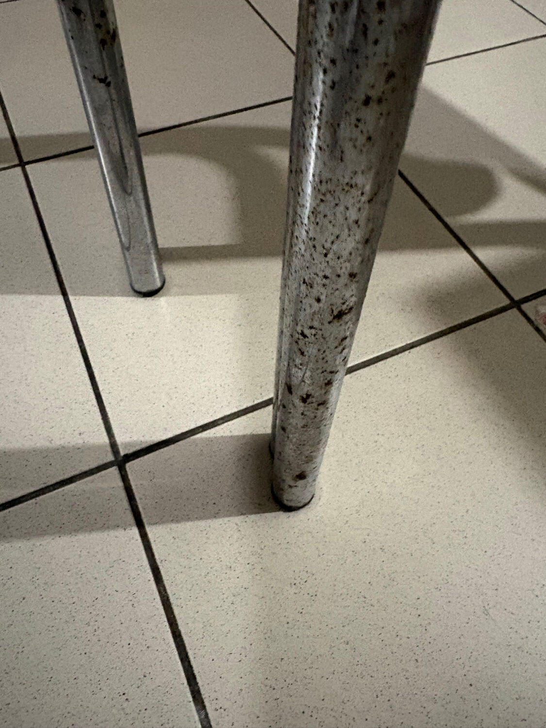Vintage Bauhaus orange triangular stools