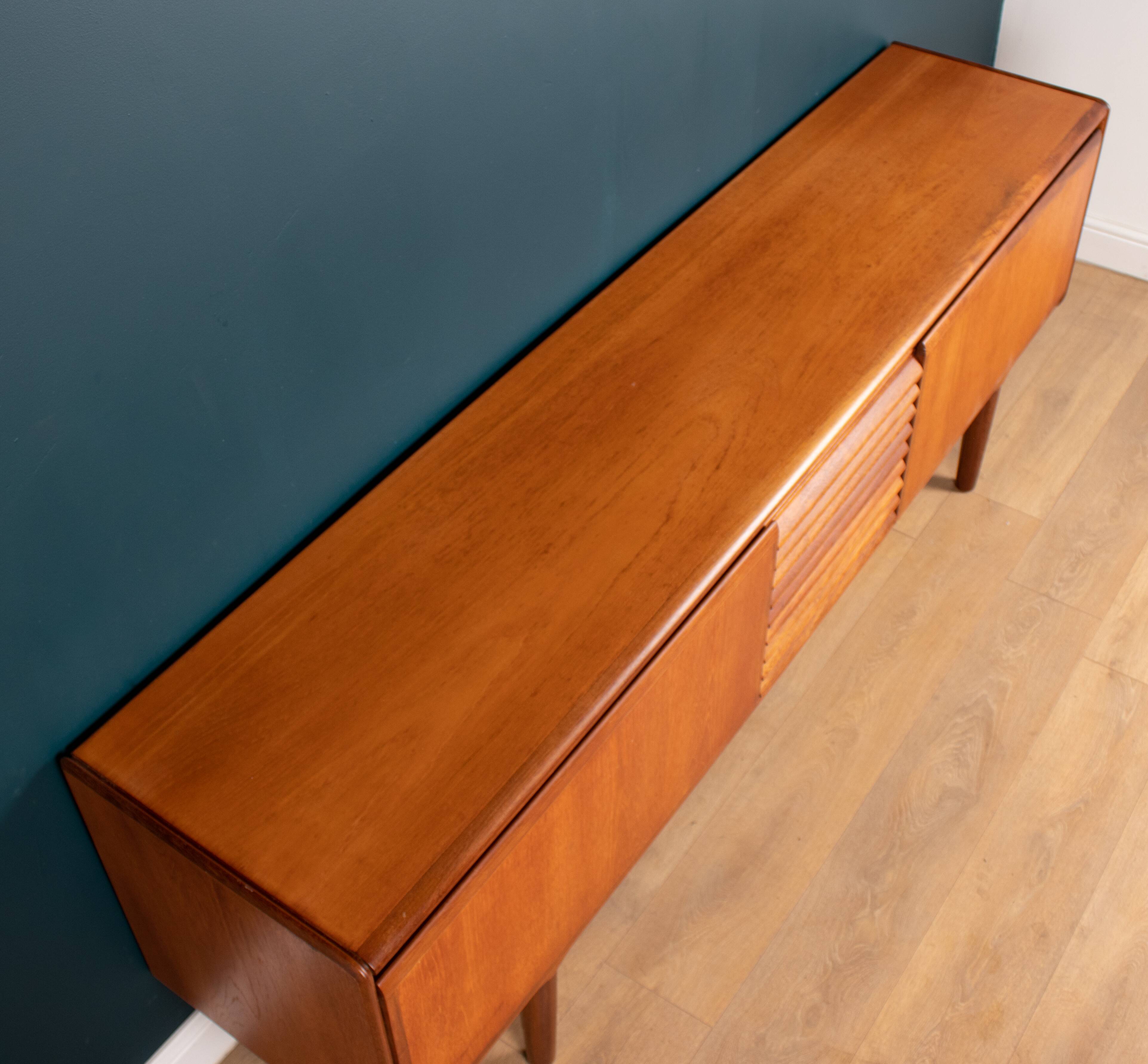 Retro Long Teak 1960s White & Newton Sideboard