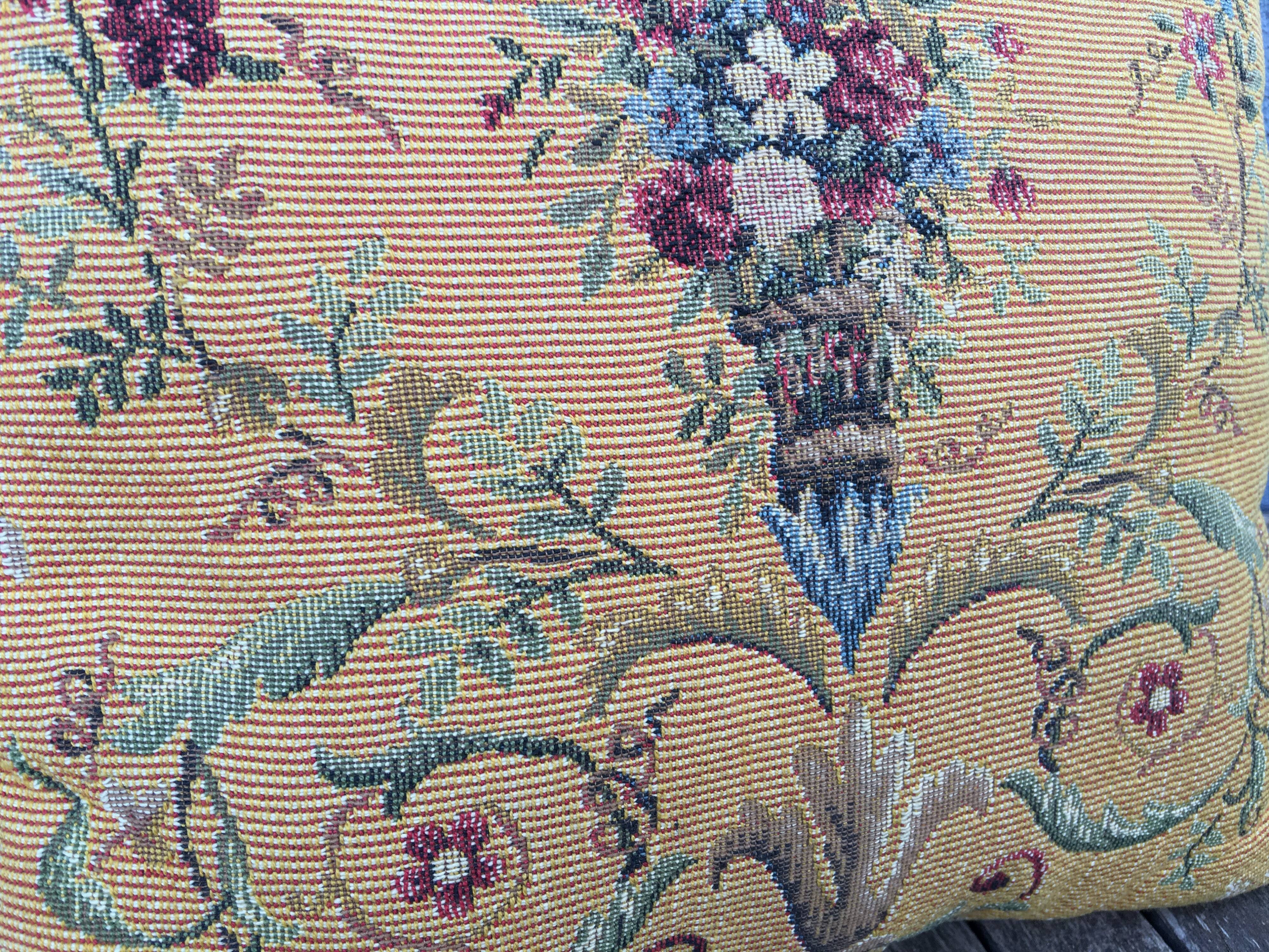 Jules Pansu vintage tapestry cushion